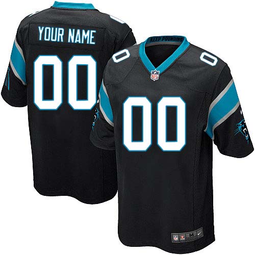 Nike Carolina Panthers Customized Black Stitched Youth NFL Jersey